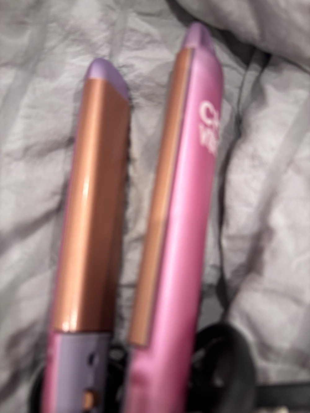Pink and Rose Gold Hair Straightener chi curve